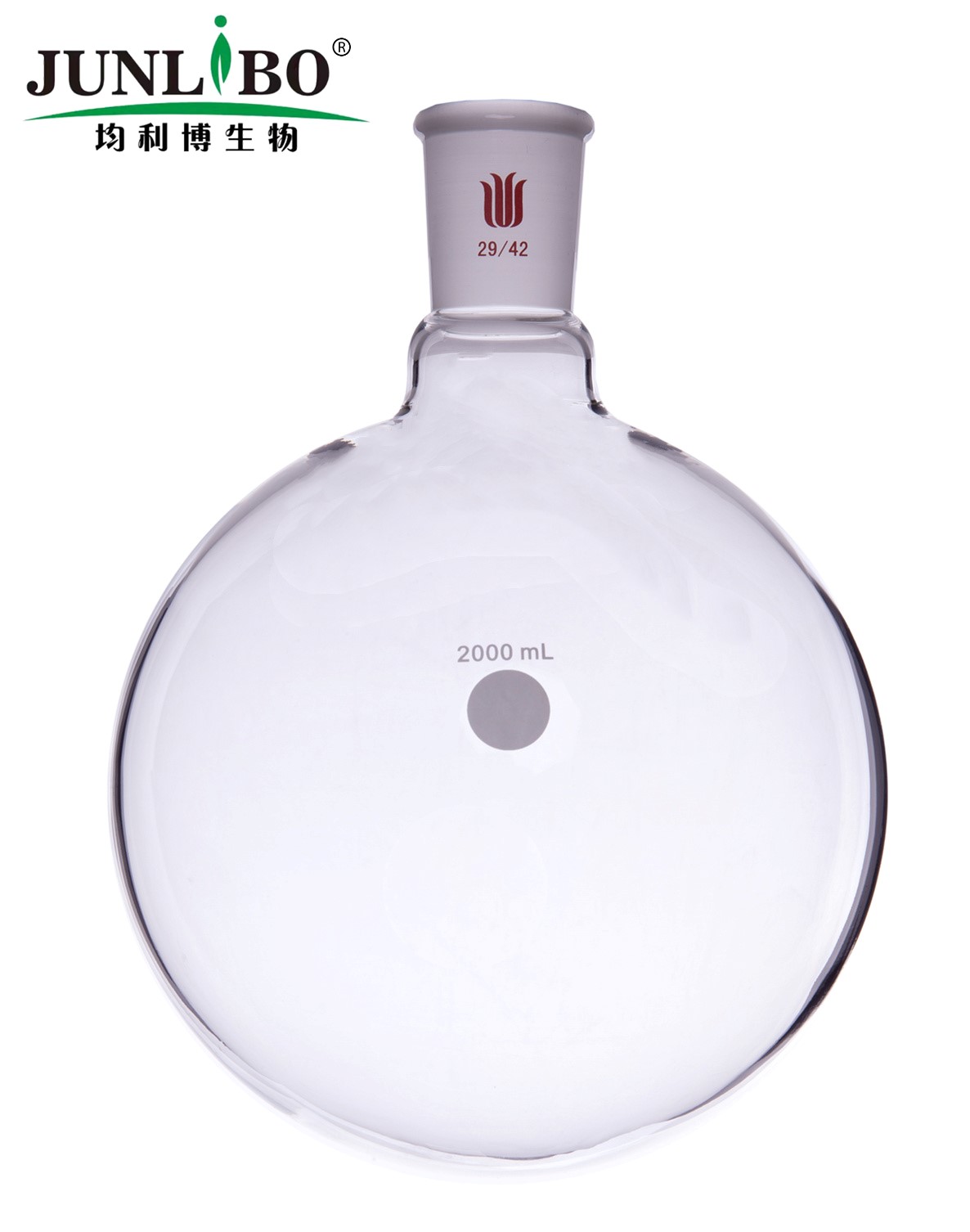 单颈圆底球瓶,厚壁高强度,磨口:29/42,2000ml