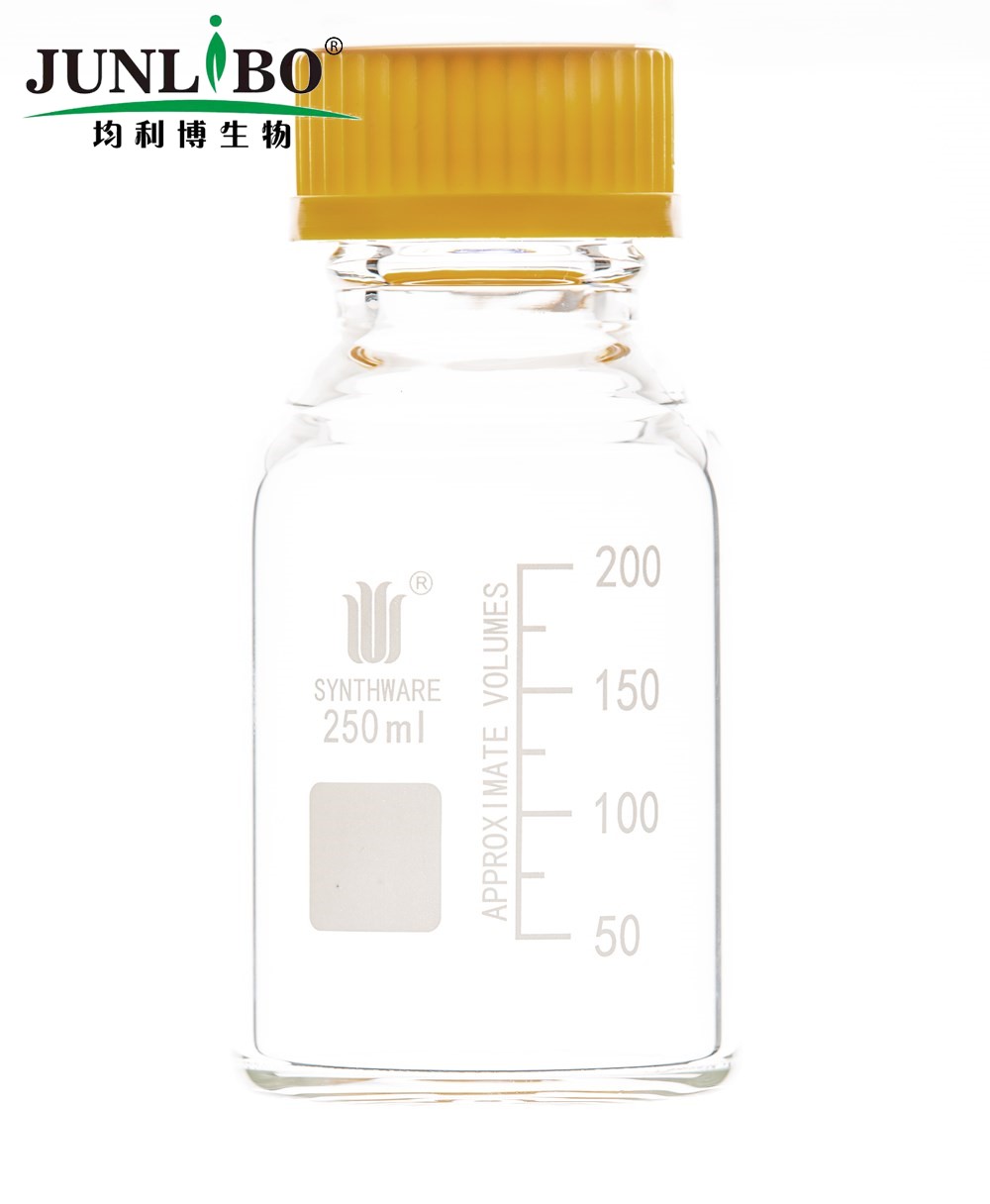 具螺纹口试剂瓶 250ml GL45,标配黄色螺纹盖,含密封圈