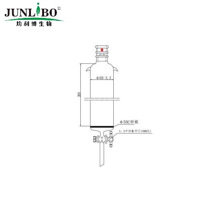 加强口，加耳 具砂板层析柱,φ60mm,有效长203mm,节门孔径:4mm,24/40