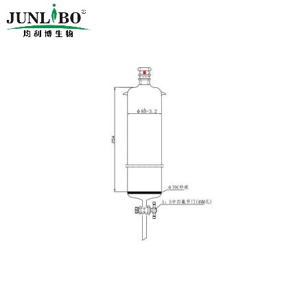 加强口，加耳 具砂板层析柱,φ80mm,有效长254mm,节门孔径:4mm,24/40