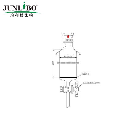 加强口，加耳 具砂板层析柱,φ46mm,有效长203mm,节门孔径:2mm,24/40