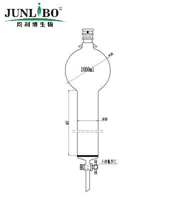 加强口，带挂钩具砂板层析柱,24/40,φ60mm,有效长457mm,存储球容量1000ml