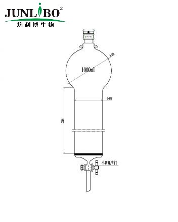 加强口，带挂钩具砂板层析柱,24/40,φ80mm,有效长254mm,存储球容量1000ml