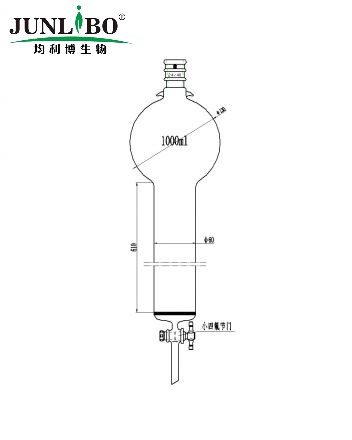 加强口，带挂钩具砂板层析柱,24/40,φ60mm,有效长610mm,存储球容量1000ml