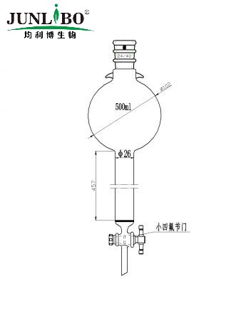 加强口，带挂钩具砂板层析柱,24/40,φ26mm,有效长457mm,存储球容量500ml