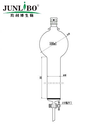 加强口，带挂钩具砂板层析柱,24/40,φ60mm,有效长203mm,存储球容量500ml