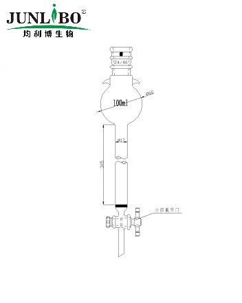 加强口，带挂钩具砂板层析柱,24/40,φ17mm,有效长305mm,存储球容量100ml