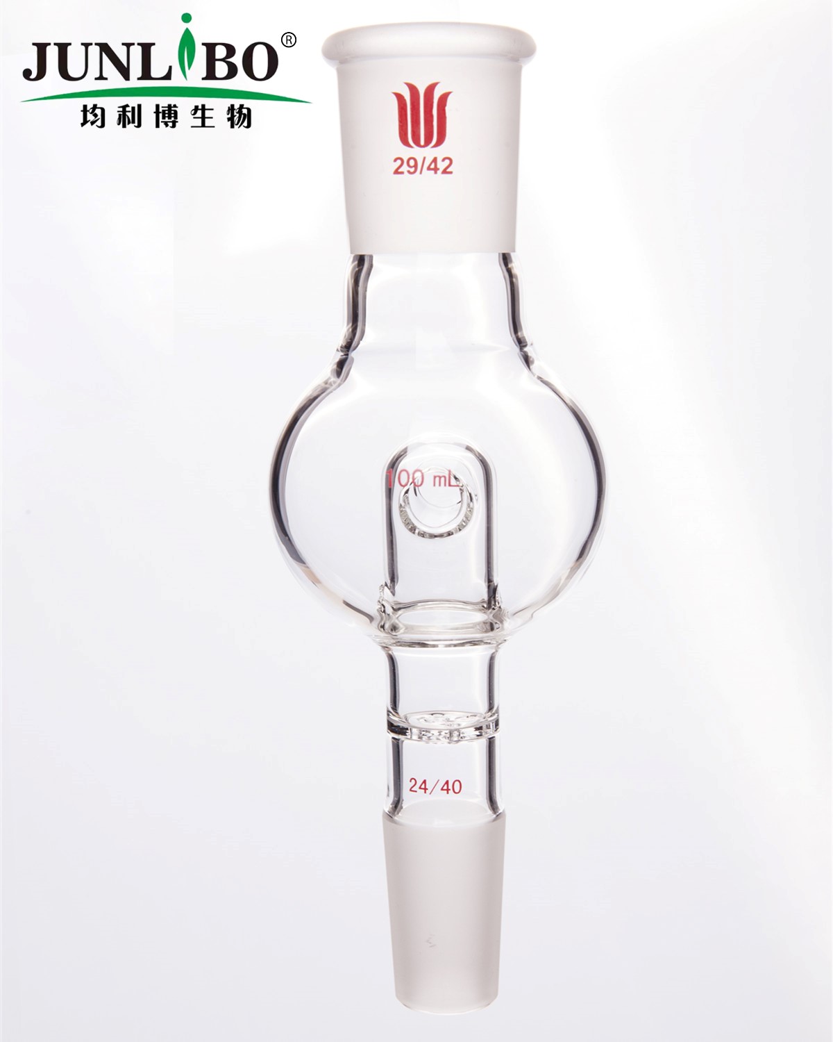 防溅球,具多孔板及回流孔,29/42-24/40,100ml