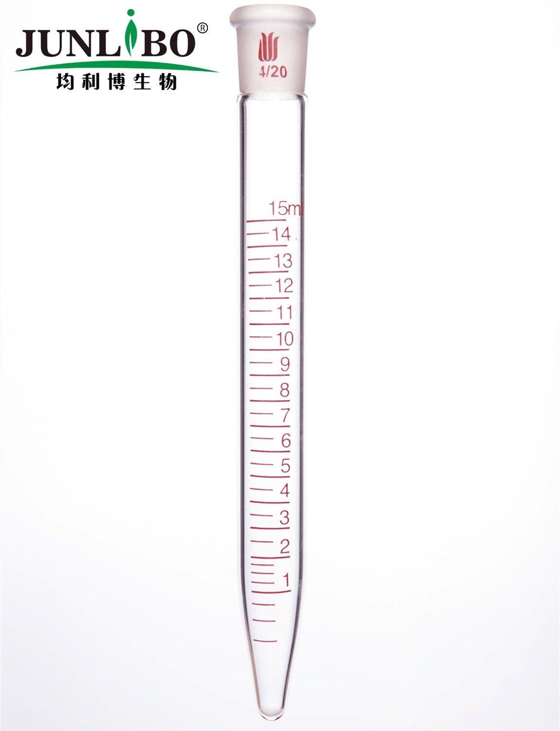 带刻度蒸馏接受管,14/20,15ml