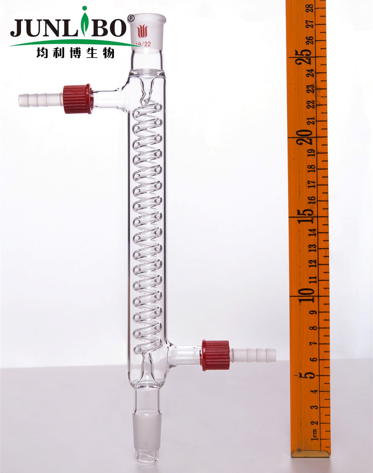 格氏蛇型冷凝器,19/22,有效长:200mm,φ8mm可拆式小咀