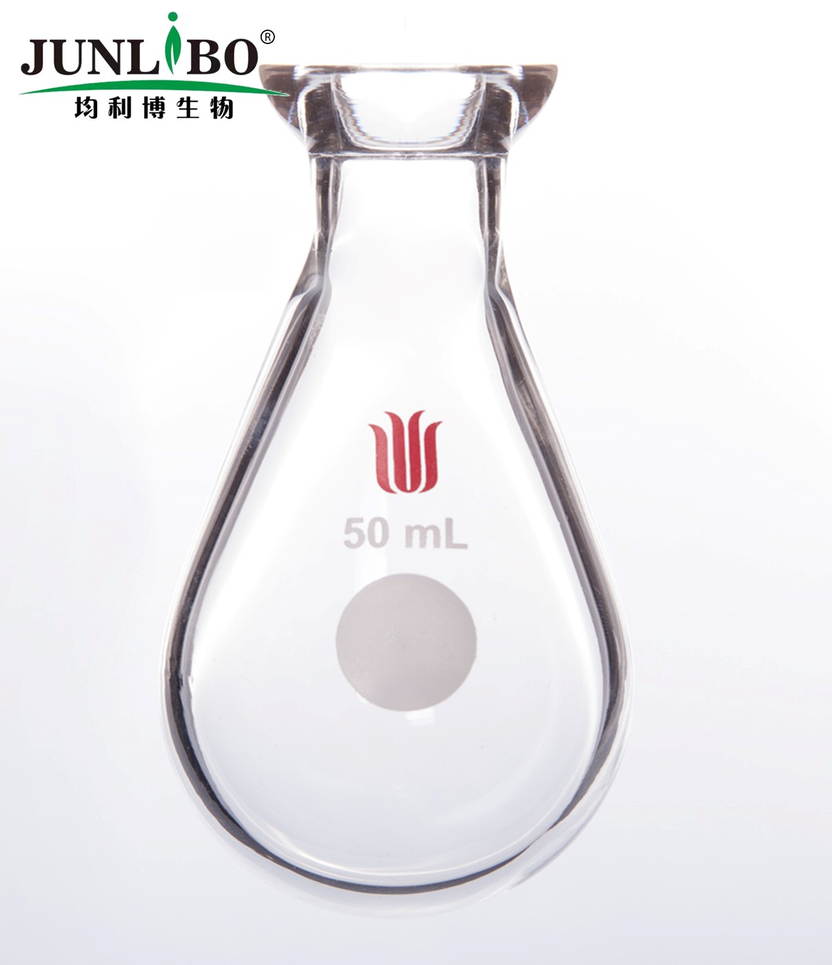 具#15 O型珐琅盘凯式烧瓶,茄形50ml