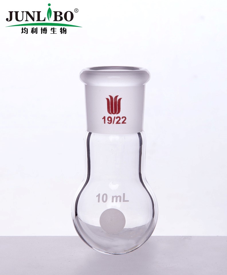 单颈圆底球瓶,厚壁高强度,磨口:19/22,10ml