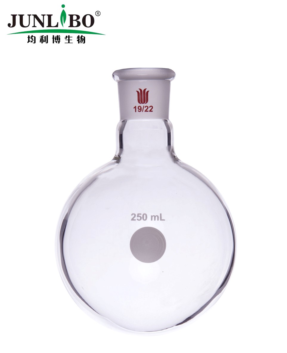 单颈圆底球瓶,厚壁高强度,磨口:19/22,250ml