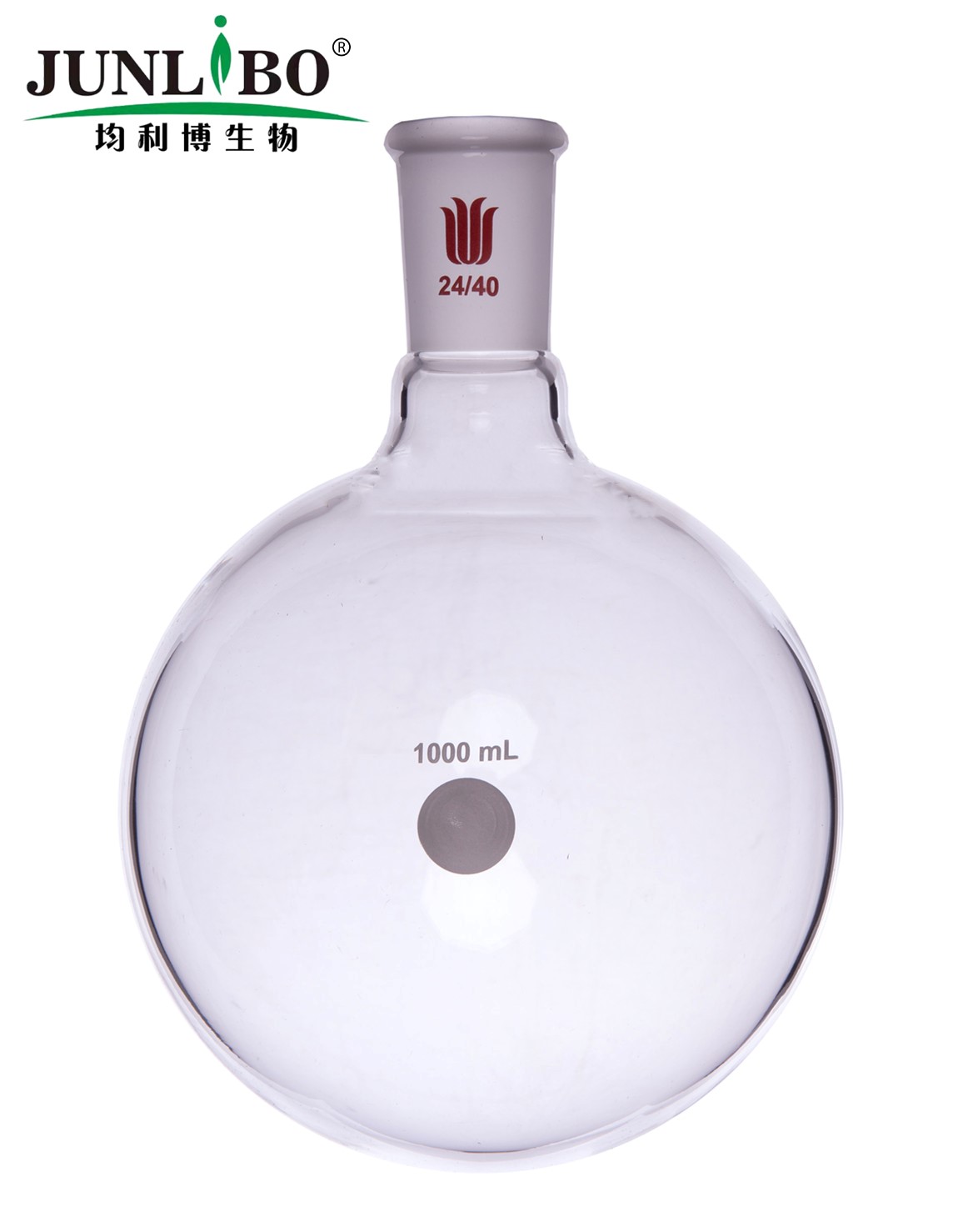 单颈圆底球瓶,厚壁高强度,磨口:24/40,1000ml