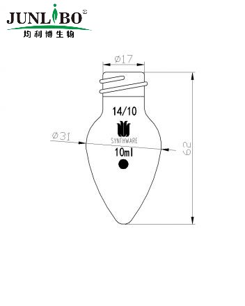 微量罗纹口鸡心瓶,14/10,10ml