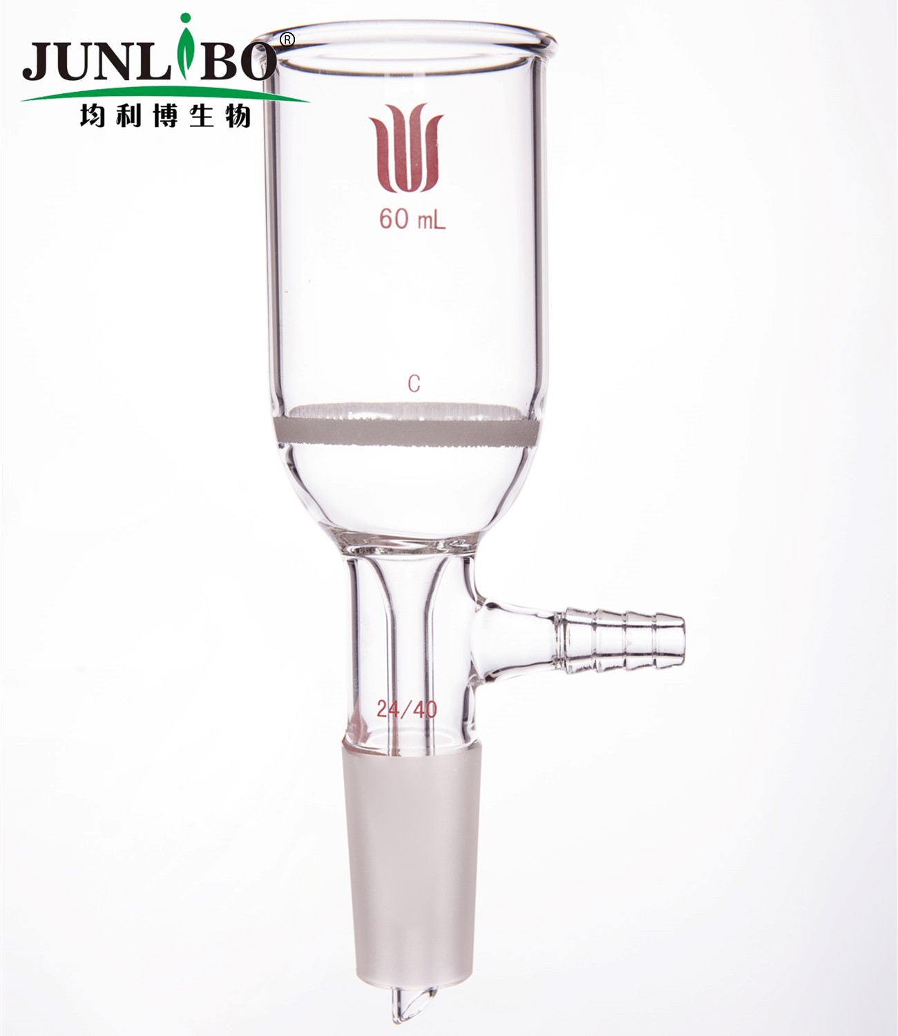 磨口砂芯布什漏斗,60ml,24/40,砂芯孔隙规格:G2