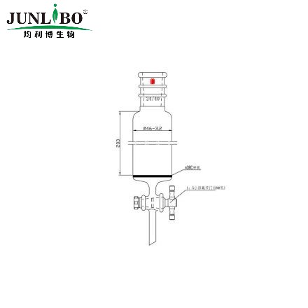 加强口，具砂板层析柱,φ46mm,有效长203mm,节门孔径:2mm,24/40