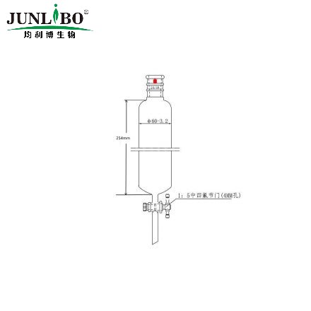 加强口，层析柱,φ60mm,有效长254mm,节门孔径:4mm,24/40