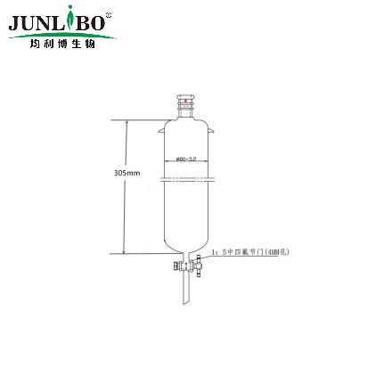 加强口，加耳 层析柱,φ80mm,有效长305mm,节门孔径:4mm,24/40