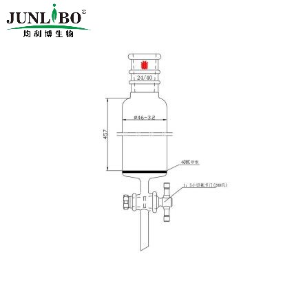 加强口，具砂板层析柱,φ46mm,有效长457mm,节门孔径:2mm,24/40