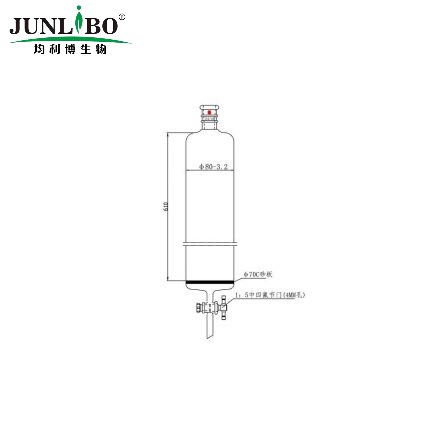 加强口，具砂板层析柱,φ80mm,有效长610mm,节门孔径:4mm,24/40