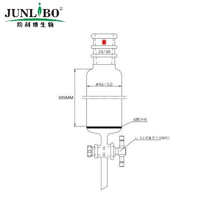 加强口，具砂板层析柱,φ46mm,有效长305mm,节门孔径:2mm,24/40