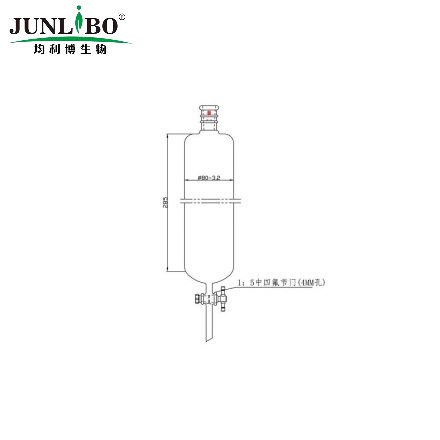 加强口，层析柱,φ80mm,有效长305mm,节门孔径:4mm,24/40