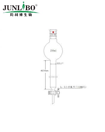 加强口，具存储球层析柱,24/40,φ26mm,有效长457mm,存储球:500ml