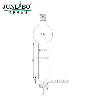 加强口，具存储球层析柱,24/40,φ46mm,有效长457mm,存储球:500ml