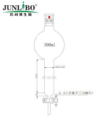 加强口，具存储球层析柱,24/40,φ32mm,有效长254mm,存储球:500ml