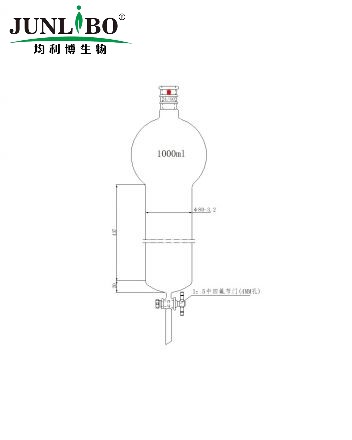 加强口，具存储球层析柱,24/40,φ80mm,有效长457mm,存储球:1000ml