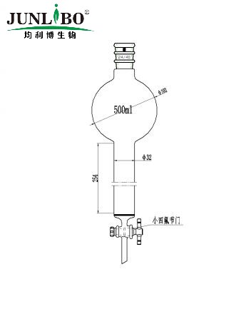 加强口，具砂板存储球层析柱,24/40,φ32mm,有效长254mm,存储球容量500ml