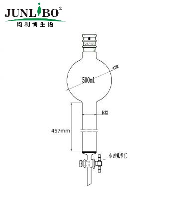 加强口，具砂板存储球层析柱,24/40,φ32mm,有效长457mm,存储球容量500ml