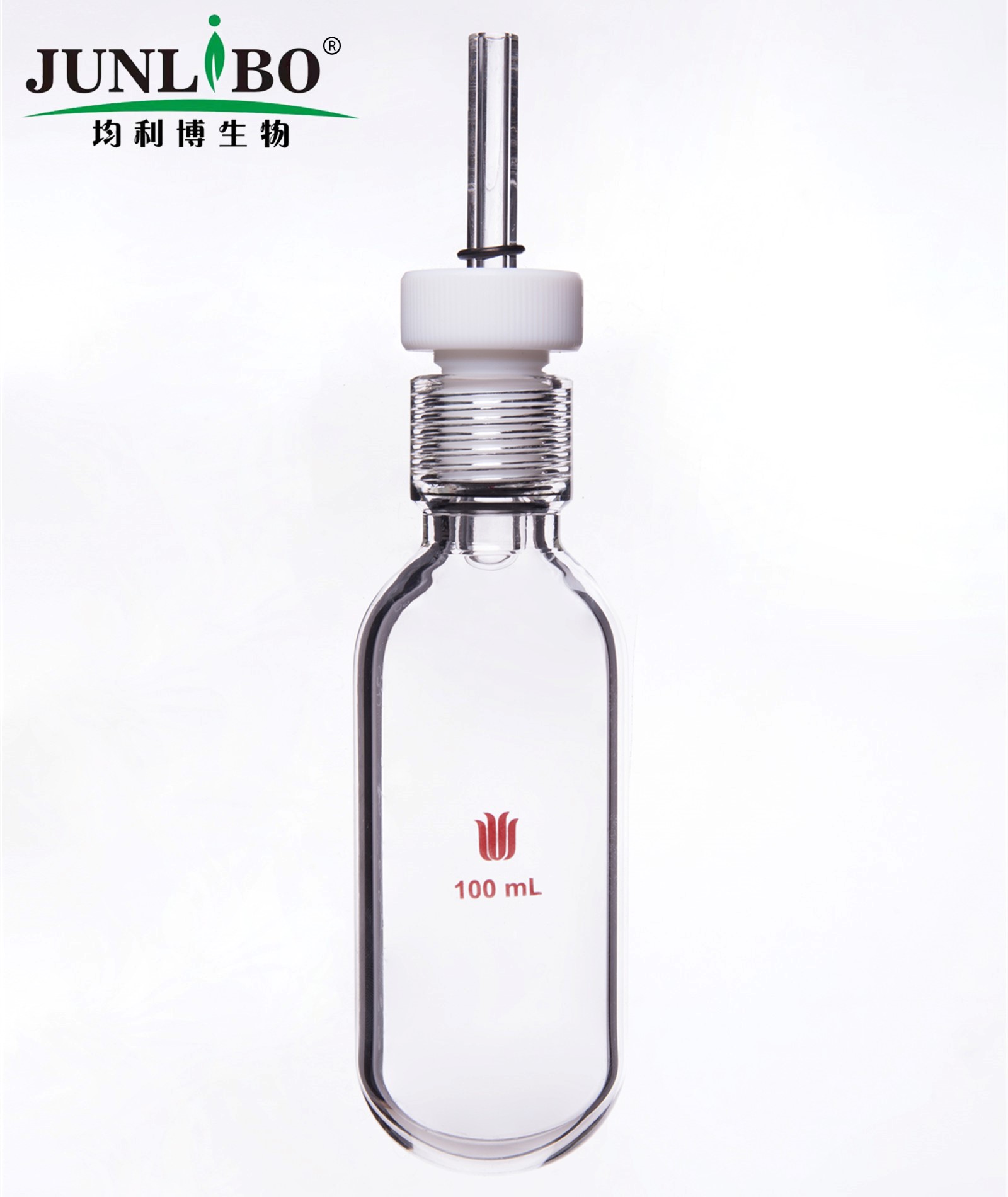 镀膜耐压瓶,具导气接口,全包O型圈,容量100ml,15#