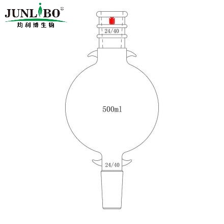 加强口,层析用溶剂存储瓶,24/40口 上下加耳朵,500ml