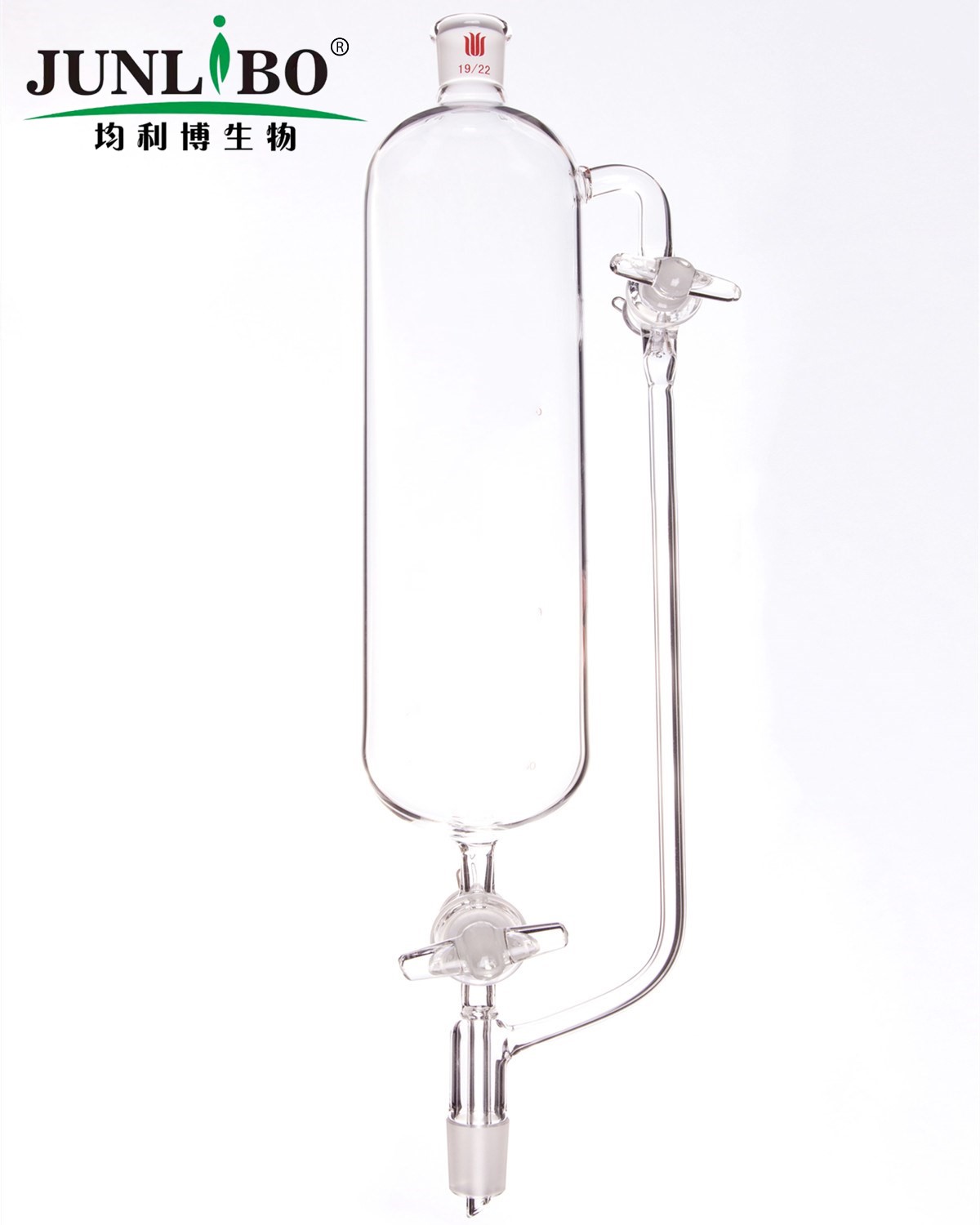 无刻度恒压滴液漏斗,双玻璃节门,500ml,19/22