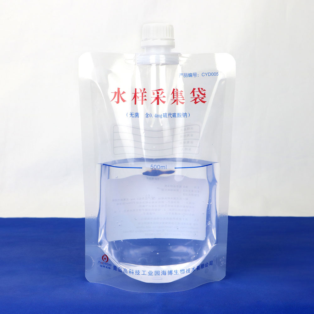 海博 无菌水样采集袋(500ml)(含0.4mg硫代硫酸钠)100只/包