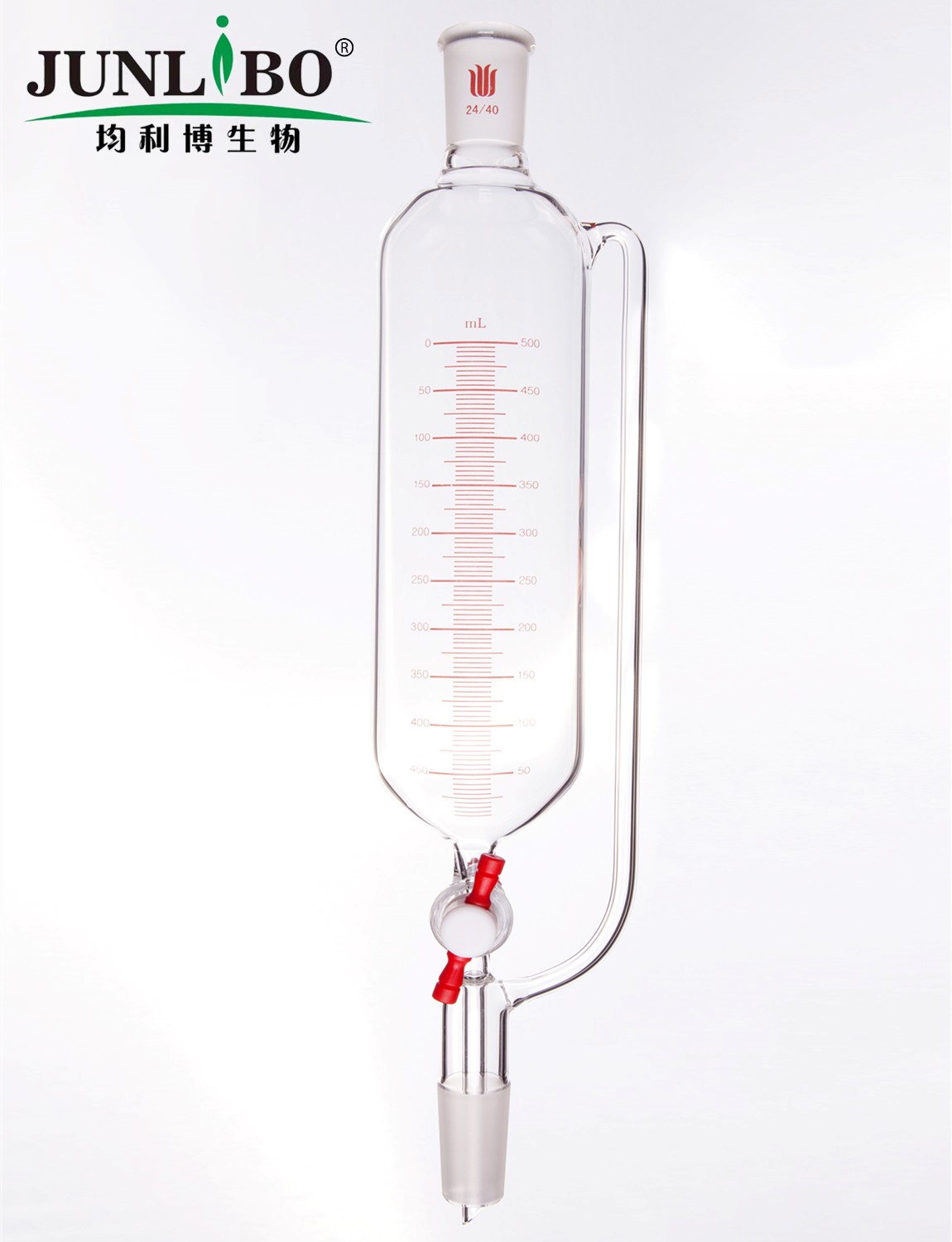 带刻度恒压滴液漏斗,500ml,24/40