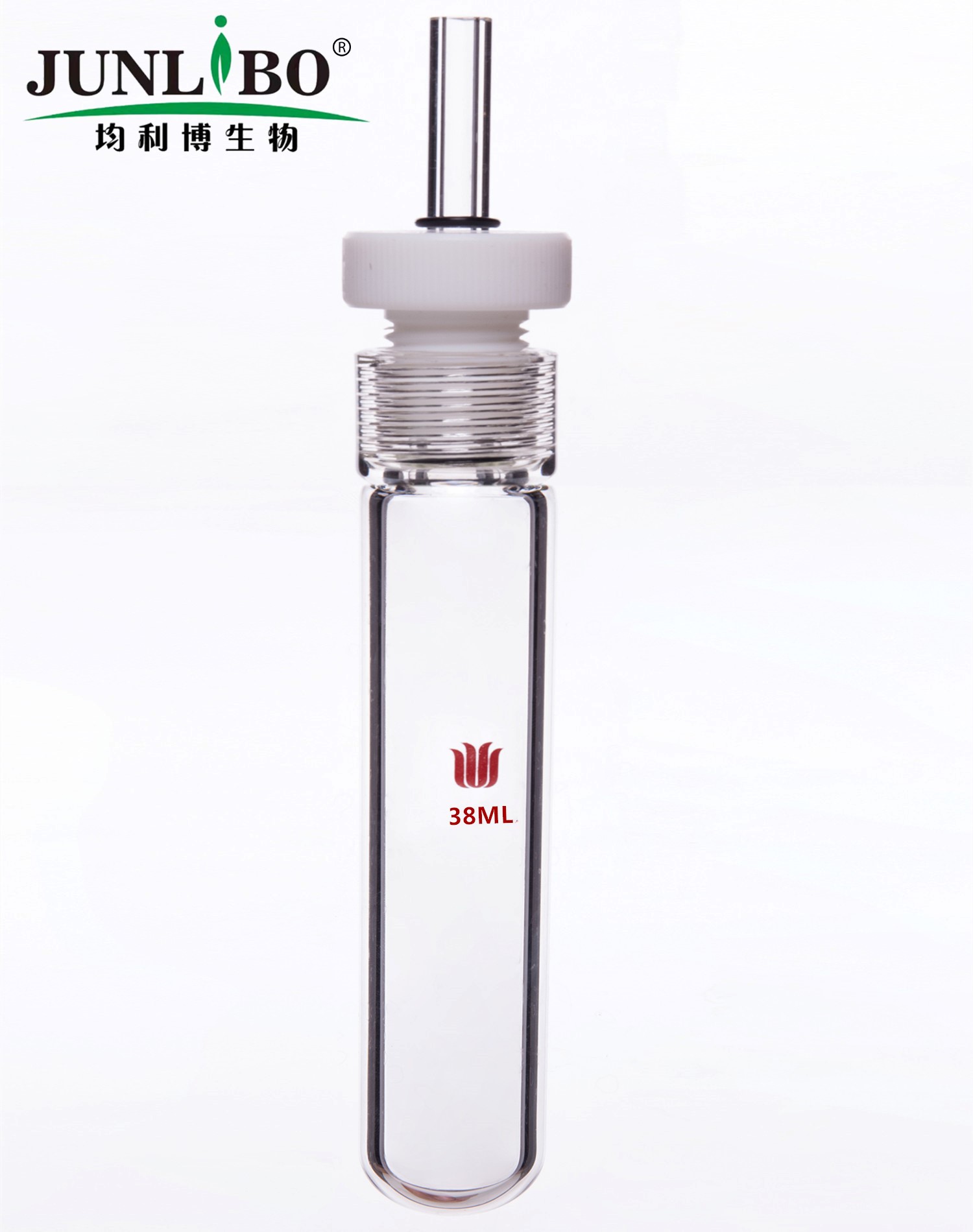 镀膜耐压瓶,具导气接口,全包O型圈,容量38ml,15#