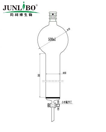 加强口，具砂板存储球层析柱,24/40,φ60mm,有效长203mm,存储球容量500ml