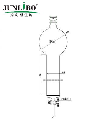 加强口，具砂板存储球层析柱,24/40,φ60mm,有效长254mm,存储球容量500ml