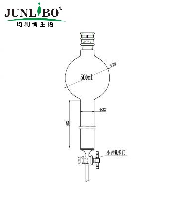 加强口，具砂板存储球层析柱,24/40,φ32mm,有效长203mm,存储球容量500ml