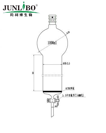 加强口，具砂板存储球层析柱,24/40,φ80mm,有效长610mm,存储球容量1000ml