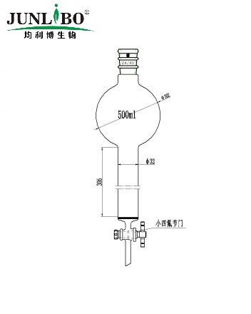 加强口，具砂板存储球层析柱,24/40,φ32mm,有效长305mm,存储球容量500ml