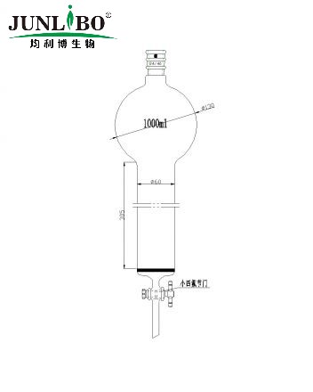 加强口，具砂板存储球层析柱,24/40,φ60mm,有效长305mm,存储球容量1000ml