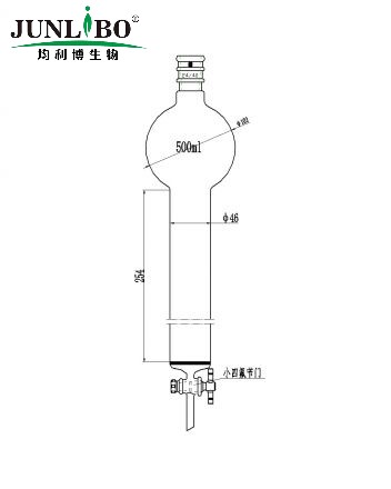 加强口，具砂板存储球层析柱,24/40,φ46mm,有效长254mm,存储球容量500ml