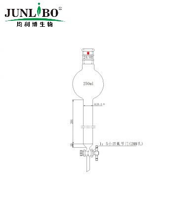 加强口，具存储球层析柱,24/40,φ26mm,有效长254mm,存储球:250ml