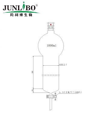 加强口，具存储球层析柱,24/40,φ80mm,有效长610mm,存储球:1000ml