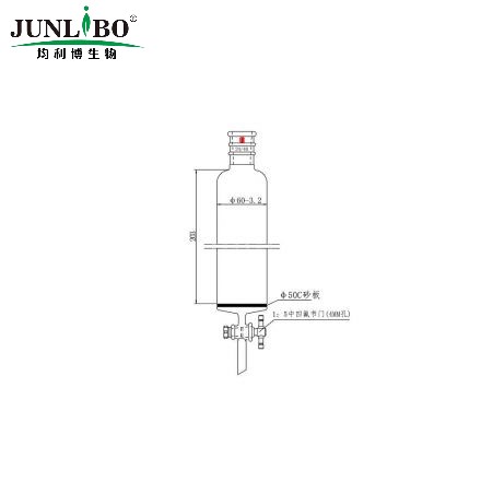 加强口，具砂板层析柱,φ60mm,有效长203mm,节门孔径:4mm,24/40