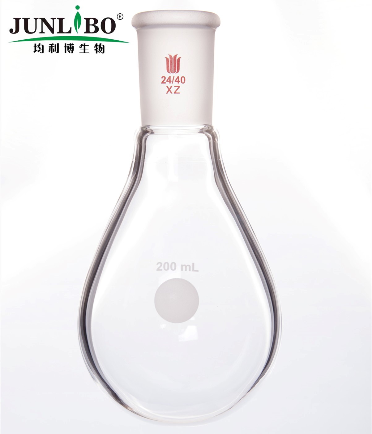 旋蒸用厚壁茄型瓶,高强度,磨口:24/40,200ml